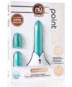 Nu Sensuelle Point Plus Rechargeable Bullet - Tiffany Blue