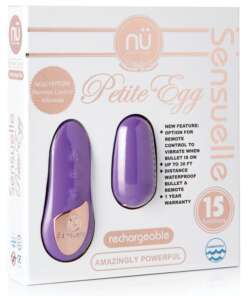 Nu Sensuelle Remote Control Petite Egg 15 Function - Purple