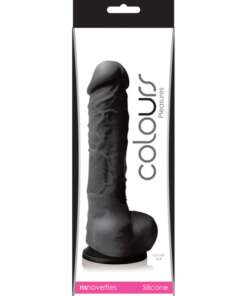 Colours Pleasures 5" Dildo w/Suction Cup - Black