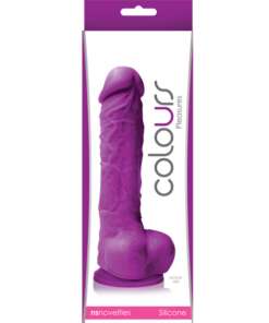 Colours Pleasures 5" Dildo w/Suction Cup - Purple
