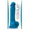 Colours Pleasures 8" Dildo w/Suction Cup - Blue