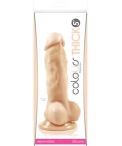 Colours Pleasures Thick 5" Dildo - White