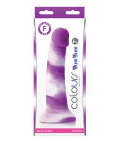 Colours Pleasures 7" Yum Yum Dildo - Purple