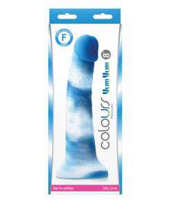 Colours Pleasures 8" Yum Yum Dildo - Blue