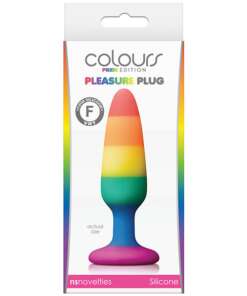 Colours Pride Edition Pleasure Plug Small - Rainbow