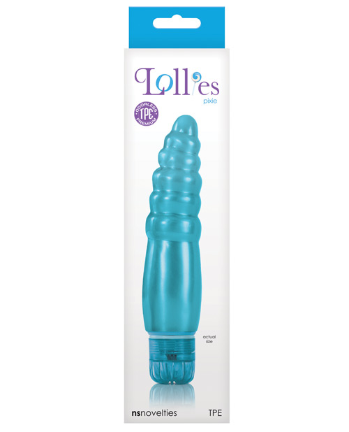 Lollies Pixie Vibrating Dong - Blue
