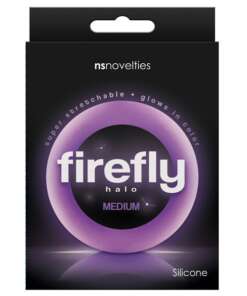Firefly Halo Medium Cockring - Purple