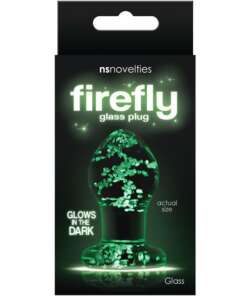 Firefly Clear Glass Plug Small - Glow