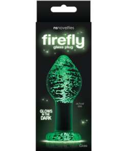 Firefly Clear Glass Plug Large - Glow