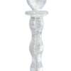 Firefly Heart a Glow Glass Dildo - Clear