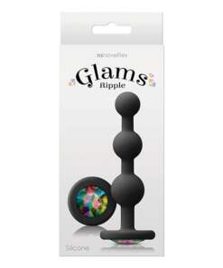 Glams Ripple Rainbow Gem - Black