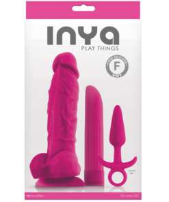 INYA Play Things Set of Plug, Dildo & Vibrator - Pink