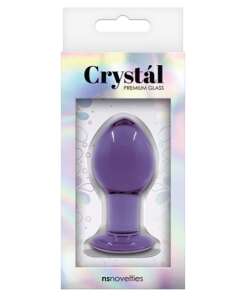 Crystal Butt Plug Medium - Purple