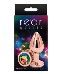 Rear Assets Rose Gold Medium - Rainbow