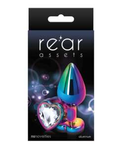 Rear Assets Multicolor Heart Medium - Clear