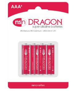 Dragon Alkaline Batteries - AAA Pack of 4
