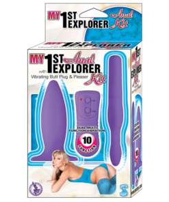 My 1st Anal Explorer Kit Vibrating Butt Plug and Please - Purple