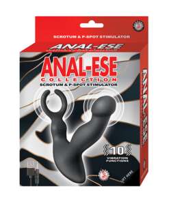 Anal-Ese Collection Scrotum & P-Spot Stimulator - Black