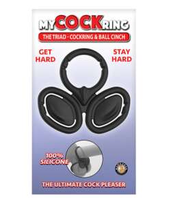 My Cock Ring The Triad Cockring & Ball Cinch - Black