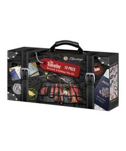 The Ultimate Fantasy Travel Briefcase Restraint & Bondage Play Kit - Burgundy