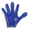 Oxballs Finger Fuck Glove - Police Blue