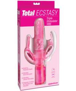 Total Ecstasy Triple Stimulator Vibe - Pink