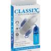 Classix Dual Vibrating Penis Sleeve - Blue & Clear