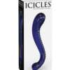Icicles No. 70 Hand Blown Glass G-Spot Dildo - Purple
