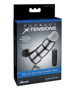 Fantasy X-tensions Deluxe Silicone Power Cage - Black