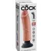 King Cock 8" Vibrating Cock - Flesh