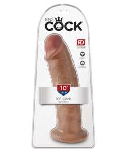 King Cock 10" Cock - Tan