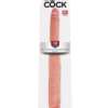 King Cock 16" Tapered Double Dildo - Flesh