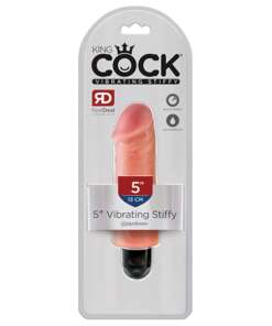 King Cock  5" Vibrating Stiffy - Flesh