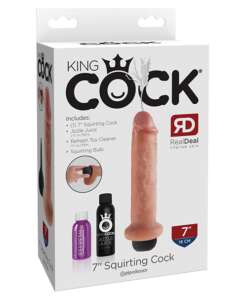 King Cock 7" Squirting Cock - Flesh