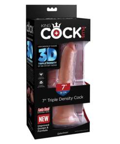 King Cock Plus 7" Triple Density Cock - Tan