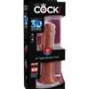 King Cock Plus 8" Triple Density Cock - Brown