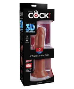 King Cock Plus 8" Triple Density Cock - Brown