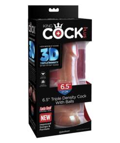 King Cock Plus 6.5" Triple Density Cock w/Balls - Tan