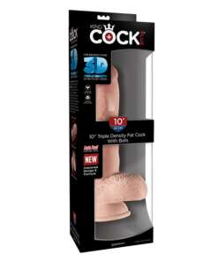 King Cock Plus 10" Triple Density Fat Cock w/Balls