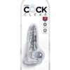 King Cock Clear 4" Cock w/Balls