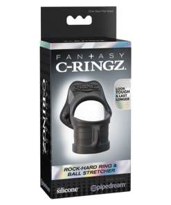 Fantasy C-Ringz Rock Hard Ring & Ball Stretcher - Black