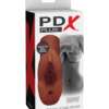 PDX Plus Perfect Pussy Double Stroker - Brown