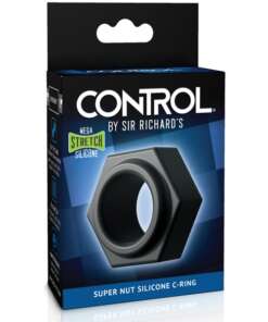 Sir Richards Control Super Nut Silicone C Ring - Black