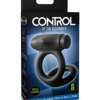 Sir Richards Control Vibrating Silicone Cock & Ball C-Ring - Black