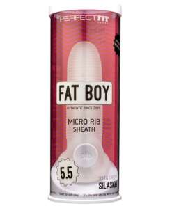Perfect Fit Fat Boy Micro Ribbed Sheath 5.5" - Clear