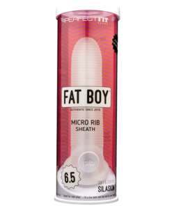 Perfect Fit Fat Boy Micro Ribbed Sheath 6.5" - Clear