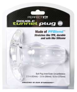 Perfect Fit Double Tunnel Plug Medium - Clear