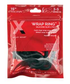 Xplay Gear Silicone 15" Slim Wrap Ring - Black Pack of 2
