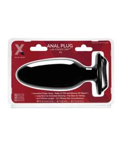 Xplay Gear 6.25" Finger Grip Plug #4L - Black