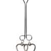 Bijoux de Nip Clit Clamp Double Loop w/Heart Charms